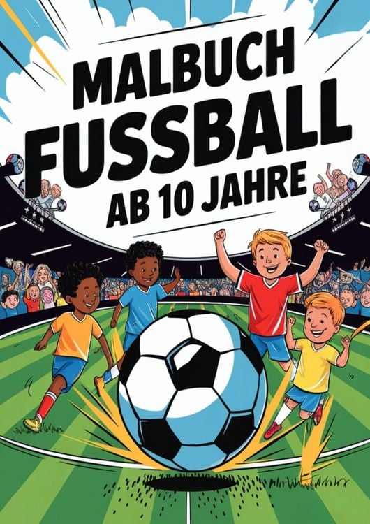 Produktbild: Malbuch Fussball ab 10 Jahre