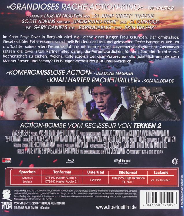 Produktbild: Zero Tolerance - Auge um Auge