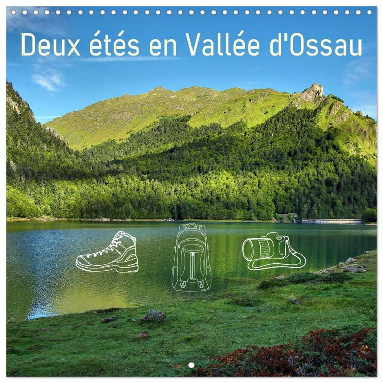 Produktbild: Deux &eacute;t&eacute;s en Vall&eacute;e d'Ossau (Calendrier mural carr&eacute; 2026 30x30 cm) Calendrier double avec une page pour vos prises de notes