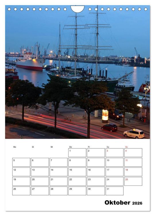 Produktbild: Sch&ouml;nes Hamburg (Wandkalender 2026 DIN A4 hoch), CALVENDO Monatskalender