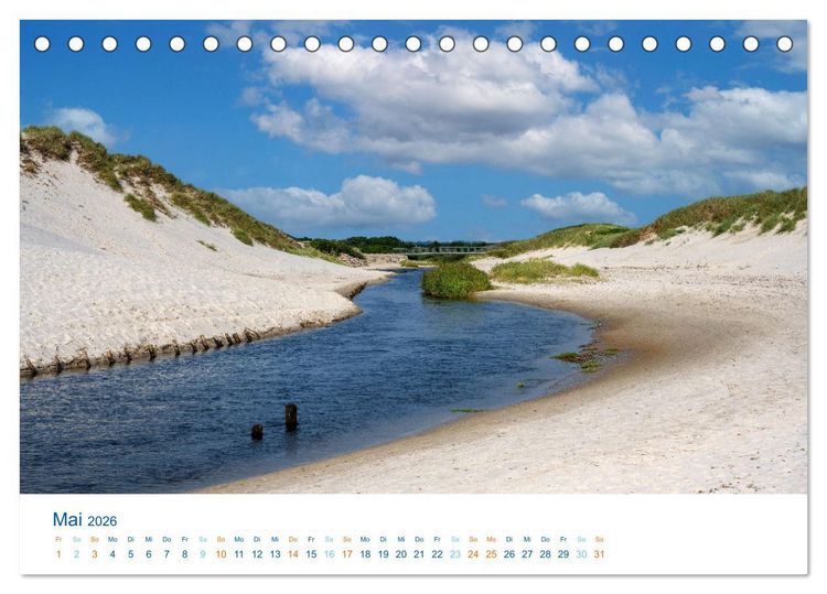 Produktbild: D&auml;nemarks Nordseek&uuml;ste - S&uuml;dj&uuml;tland (Tischkalender 2026 DIN A5 quer), CALVENDO Monatskalender