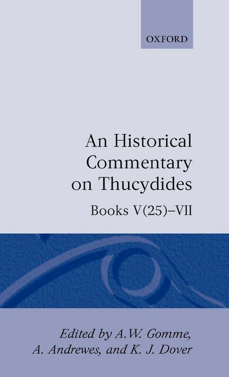 Produktbild: A Historical Commentary on Thucydides