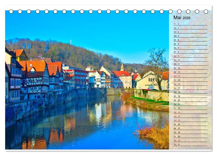 Produktbild: Hohenlohe - Natur und Altstadt (Tischkalender 2026 DIN A5 quer), CALVENDO Monatskalender