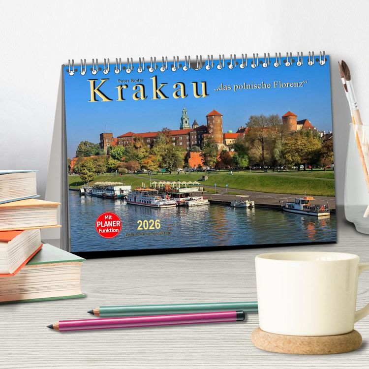 Produktbild: Krakau - das polnische Florenz (Tischkalender 2026 DIN A5 quer), CALVENDO Monatskalender