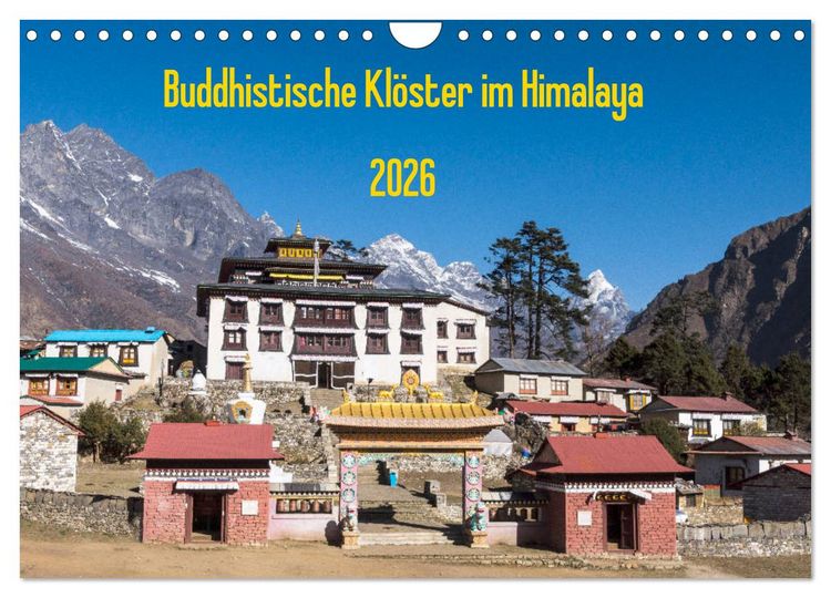 Produktbild: Buddhistische Kl&ouml;ster im Himalaya (Wandkalender 2026 DIN A4 quer), CALVENDO Monatskalender