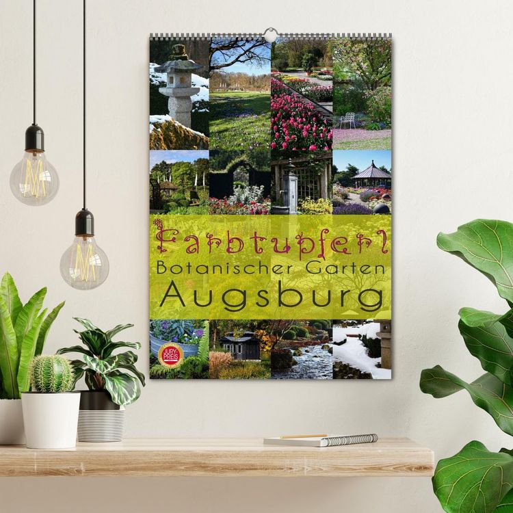 Produktbild: Farbtupferl - Botanischer Garten Augsburg (Wandkalender 2026 DIN A2 hoch), CALVENDO Monatskalender