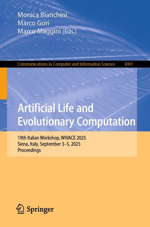 Produktbild: Artificial Life and Evolutionary Computation