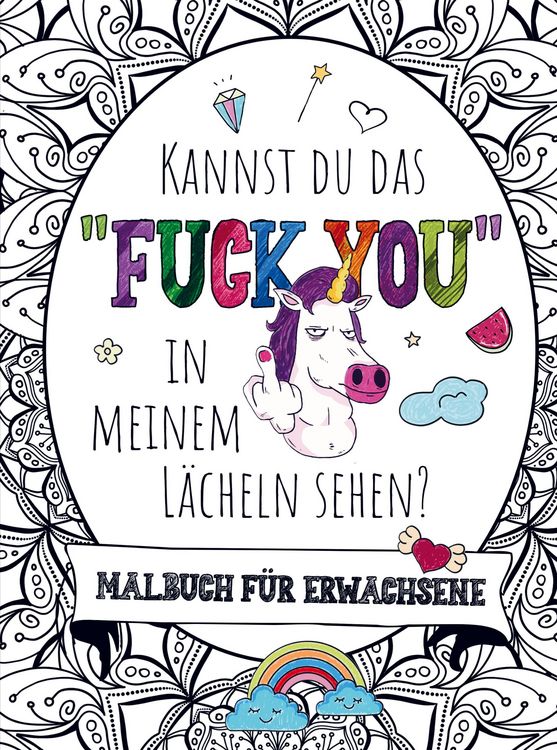 Produktbild: Malbuch f&uuml;r Erwachsene - Kannst du das "FUCK YOU" in meinem L&auml;cheln sehen!