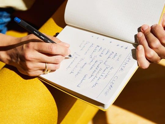Produktbild: share Notizbuch A5 punktkariert lavendel