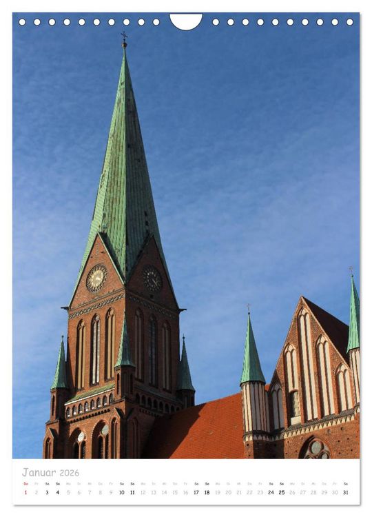 Produktbild: Ein Tag durch Schwerin (Wandkalender 2026 DIN A4 hoch), CALVENDO Monatskalender