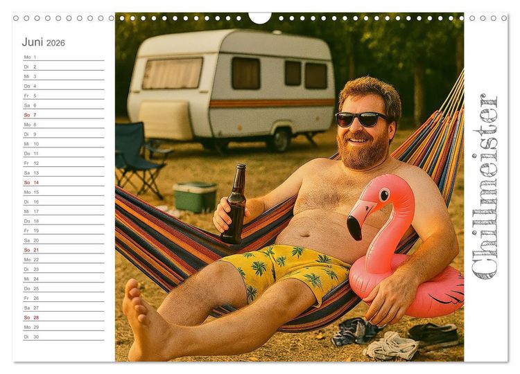Produktbild: M&auml;nneralarm - Ein Jahr voller herrlicher M&auml;nnlichkeit (Wandkalender 2026 DIN A3 quer), CALVENDO Monatskalender