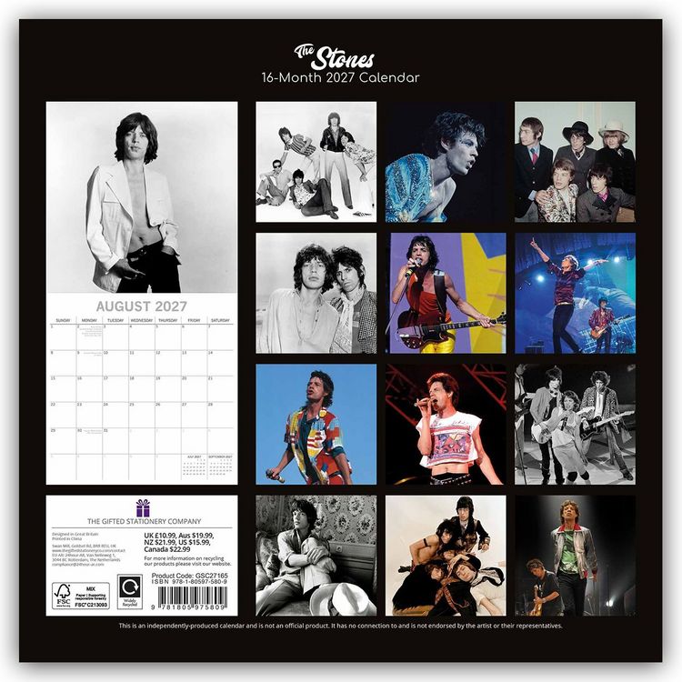 Produktbild: Rolling Stones &ndash; The Stones 2027 &ndash; 16-Monatskalender