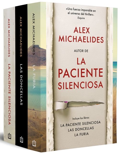 Produktbild: Pack Alex Michaelides (Contiene: La Paciente Silenciosa; Las Doncellas; La Furia) / Pack Alex Michaelides (Contains: The Silent Patient, the Maidens, the Fury)