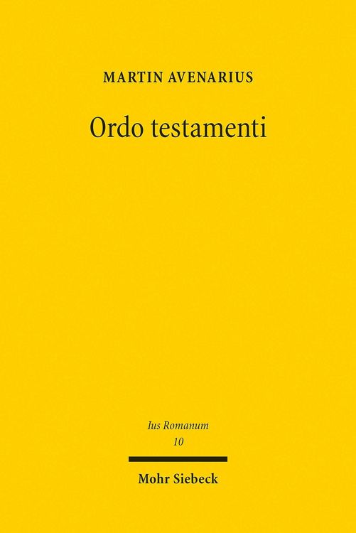 Produktbild: Ordo testamenti
