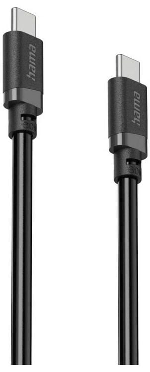 Produktbild: Hama USB-Ladekabel USB 2.0 USB-C&reg; Stecker 1m Schwarz 00201806