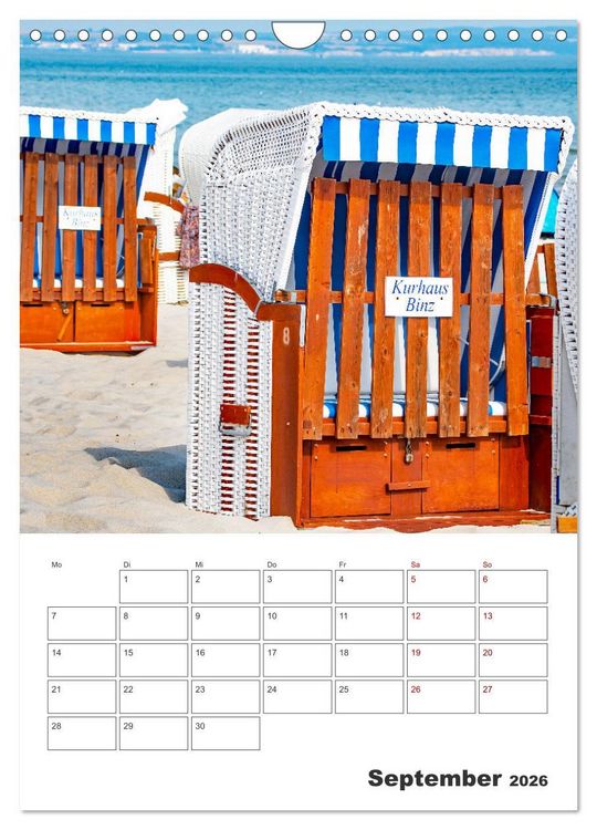 Produktbild: R&uuml;gen - Terminplaner (Wandkalender 2026 DIN A4 hoch), CALVENDO Monatskalender