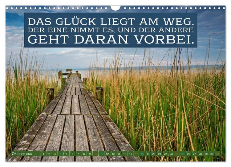 Produktbild: Quellen des Gl&uuml;cks (Wandkalender 2026 DIN A3 quer), CALVENDO Monatskalender