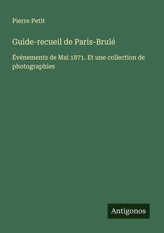 Produktbild: Guide-recueil de Paris-Brul&eacute;