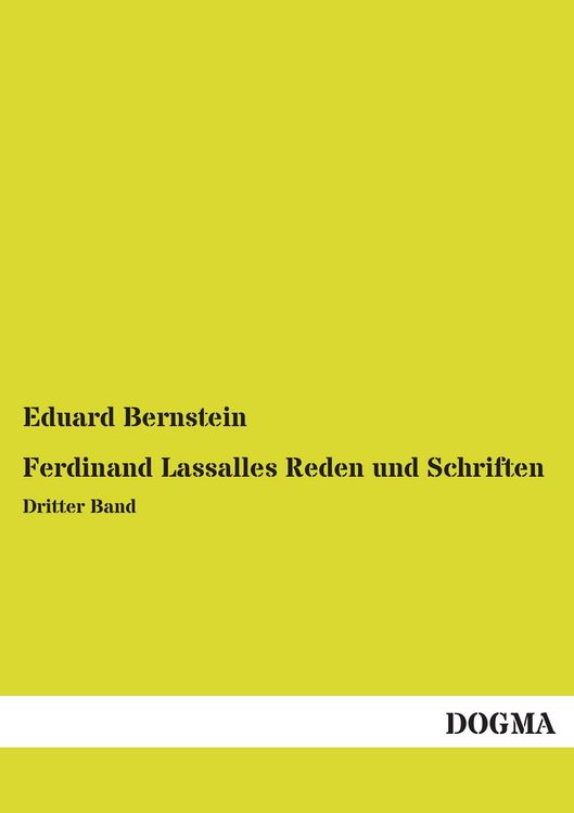 Produktbild: Ferdinand Lassalles Reden und Schriften