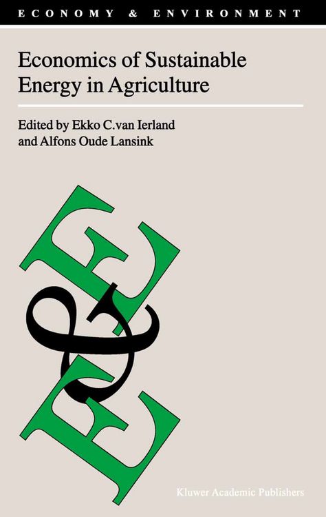 Produktbild: Economics of Sustainable Energy in Agriculture