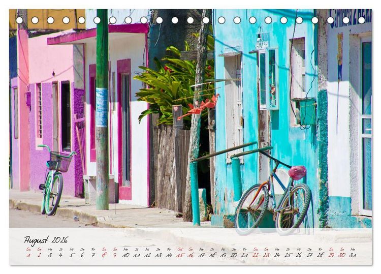 Produktbild: Mexiko - Bunte Vielfalt in Stadt und Land (Tischkalender 2026 DIN A5 quer), CALVENDO Monatskalender