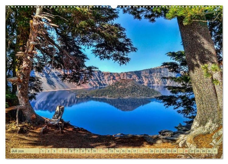 Produktbild: Nationalparks der USA - atemberaubend sch&ouml;n (Wandkalender 2026 DIN A2 quer), CALVENDO Monatskalender