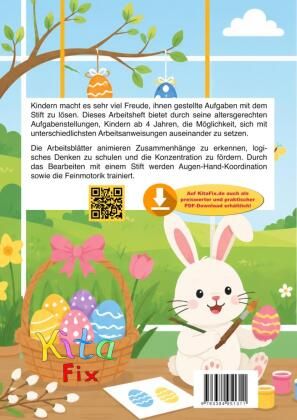 Produktbild: KitaFix-Kreativ: Arbeitsbl&auml;tter Ostern (50 Ideen f&uuml;r Vorschule und Portfolio in Kindergarten und Kita)