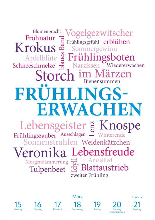 Produktbild: Was uns bewegt Wochen-Kulturkalender 2027 - Mit Worten auf Gedankenreise