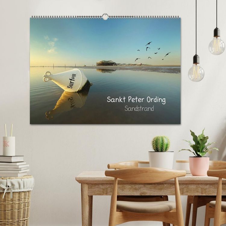 Produktbild: Sankt Peter Ording Sandstrand (Wandkalender 2027 DIN A2 quer), CALVENDO Monatskalender