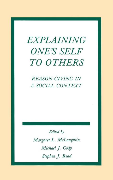 Produktbild: Explaining One's Self To Others