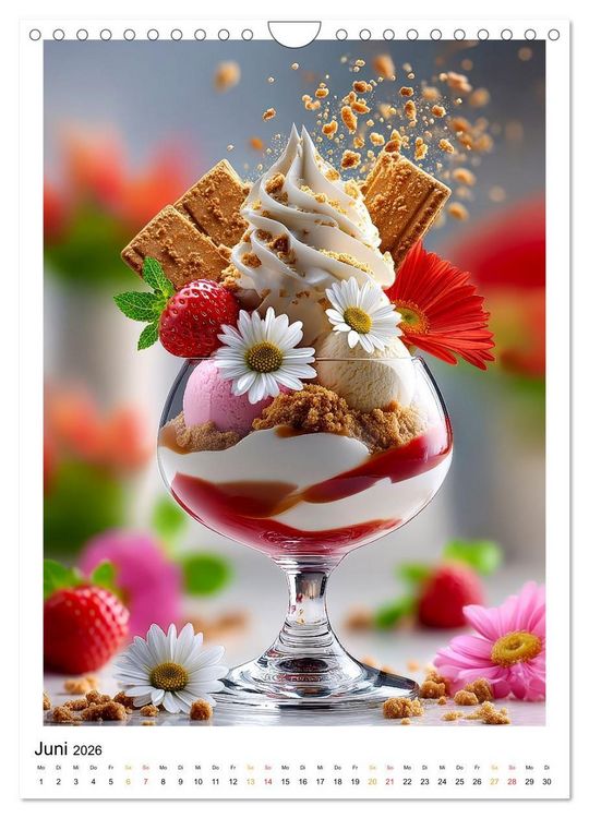 Produktbild: Lecker Eis (Wandkalender 2026 DIN A4 hoch), CALVENDO Monatskalender