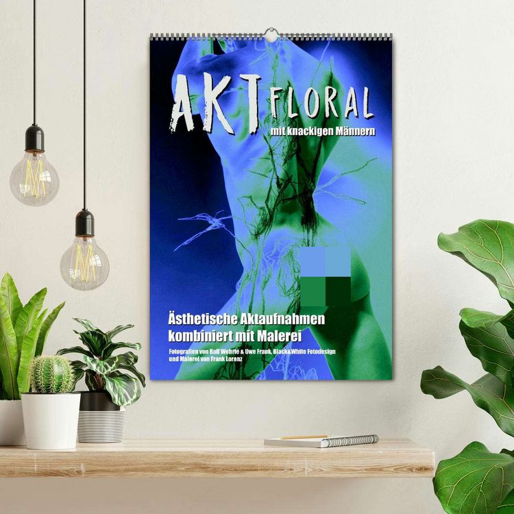 Produktbild: Aktfloral (Wandkalender 2026 DIN A2 hoch), CALVENDO Monatskalender
