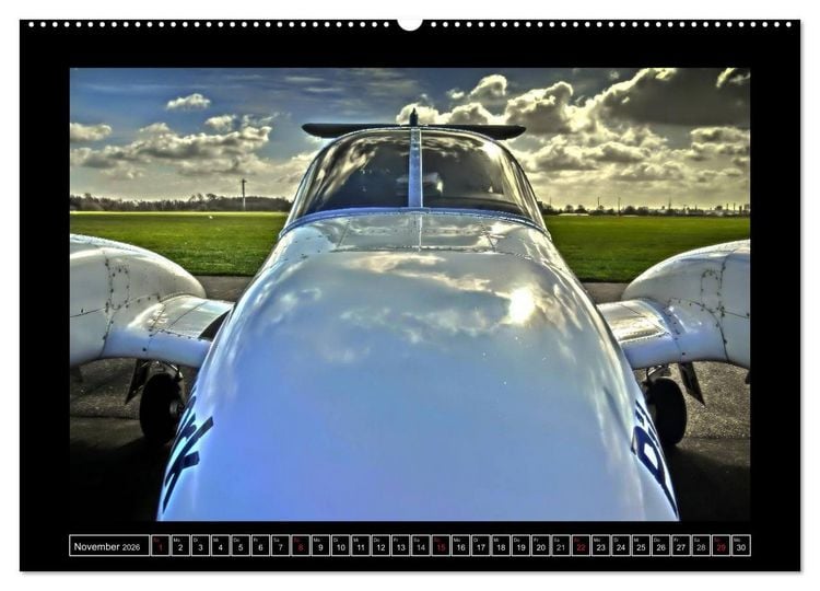 Produktbild: Farbe rund ums Flugzeug! (hochwertiger Premium Wandkalender 2026 DIN A2 quer), Kunstdruck in Hochglanz