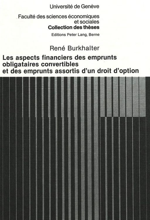 Produktbild: Les aspects financiers des emprunts obligataires convertibles et des emprunts assortis d'un droit d'option