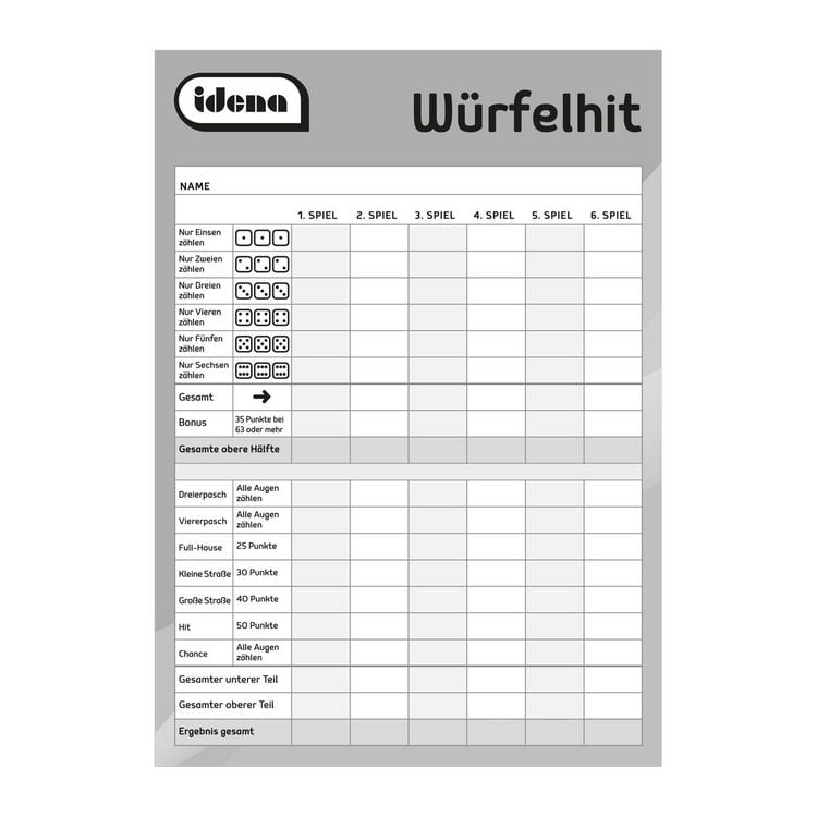 Produktbild: Idena W&uuml;rfelhit 3 St&uuml;ck