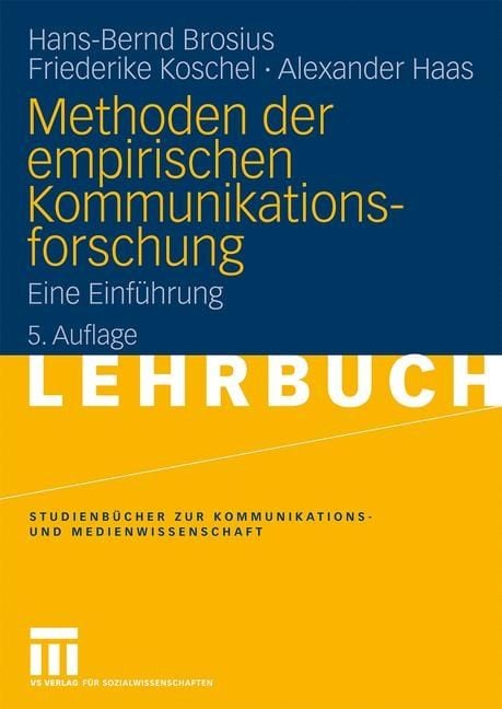 Produktbild: Methoden der empirischen Kommunikationsforschung