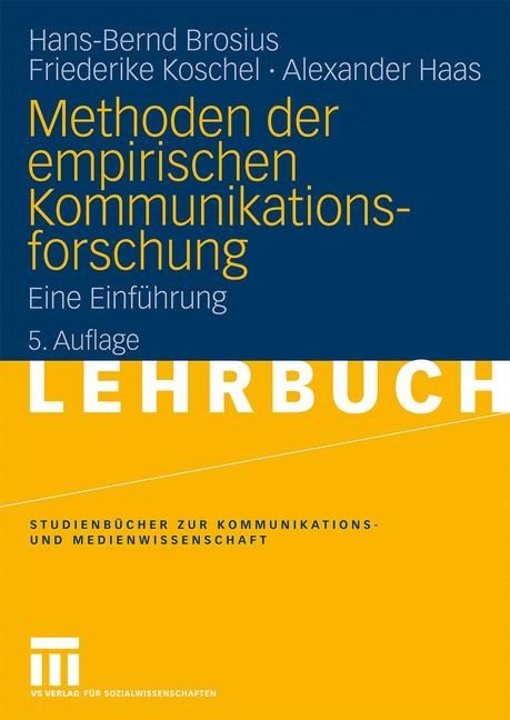 Produktbild: Methoden der empirischen Kommunikationsforschung