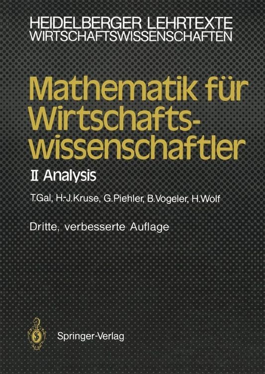 Produktbild: Mathematik f&uuml;r Wirtschaftswissenschaftler