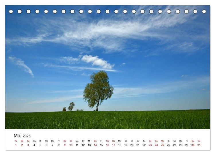 Produktbild: Tollense Landschaften (Tischkalender 2026 DIN A5 quer), CALVENDO Monatskalender