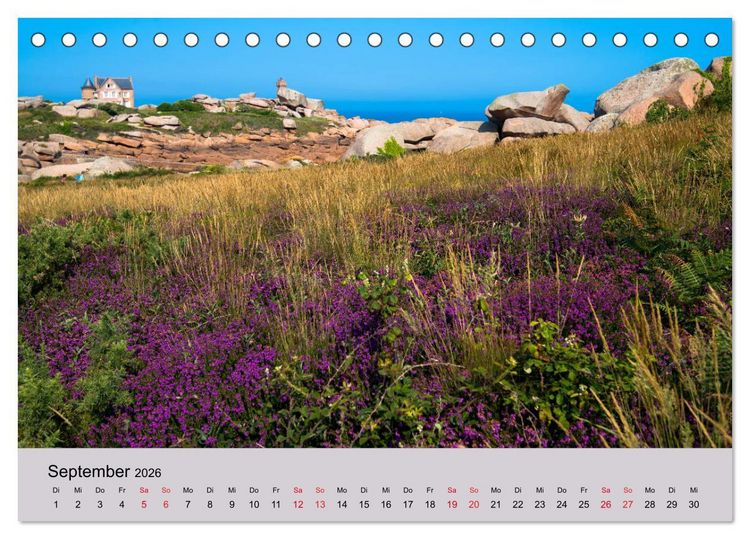 Produktbild: Wundervolles Frankreich (Tischkalender 2026 DIN A5 quer), CALVENDO Monatskalender