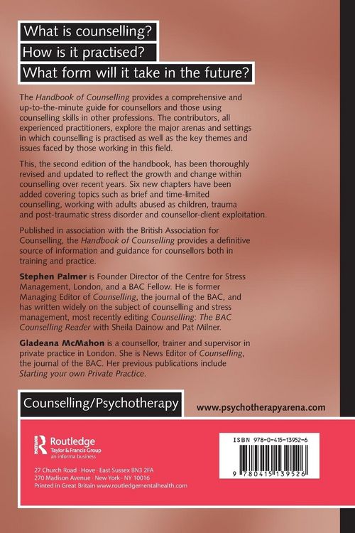 Produktbild: Handbook of Counselling
