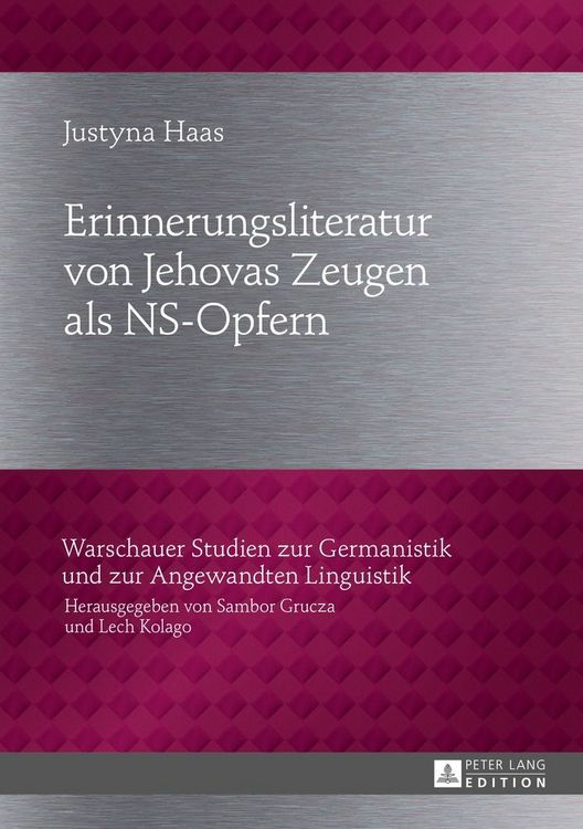 Produktbild: Erinnerungsliteratur von Jehovas Zeugen als NS-Opfern