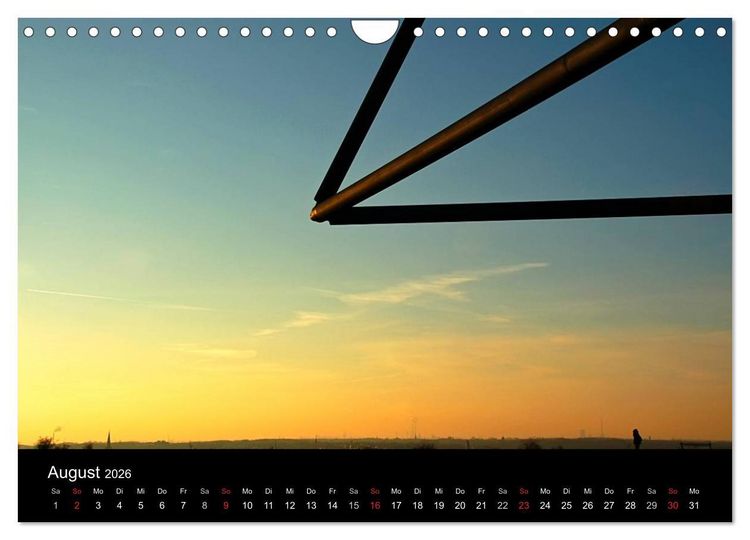 Produktbild: Gute Nacht - Ruhrgebiet! (Wandkalender 2026 DIN A4 quer), CALVENDO Monatskalender