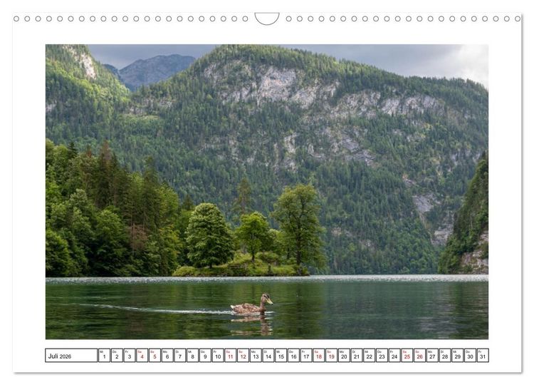 Produktbild: Morgen am K&ouml;nigssee - Spiegelungen und Stille (Wandkalender 2026 DIN A3 quer), CALVENDO Monatskalender