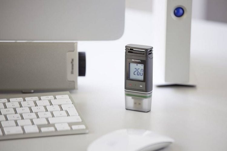 Produktbild: VOLTCRAFT DL-220 THP DL-220THP Temperatur-Datenlogger, Luftfeuchte-Datenlogger, Luftdruck-Datenlogger Messgr&ouml;&szlig;e Temperatur, Luftfeuchtigkeit, Luftd