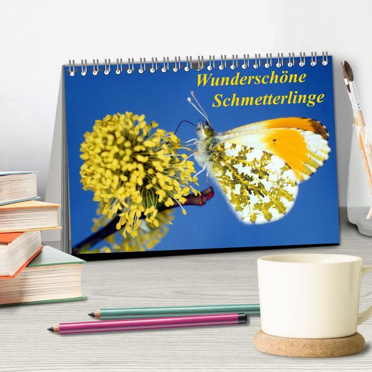 Produktbild: Wundersch&ouml;ne Schmetterlinge (Tischkalender 2026 DIN A5 quer), CALVENDO Monatskalender