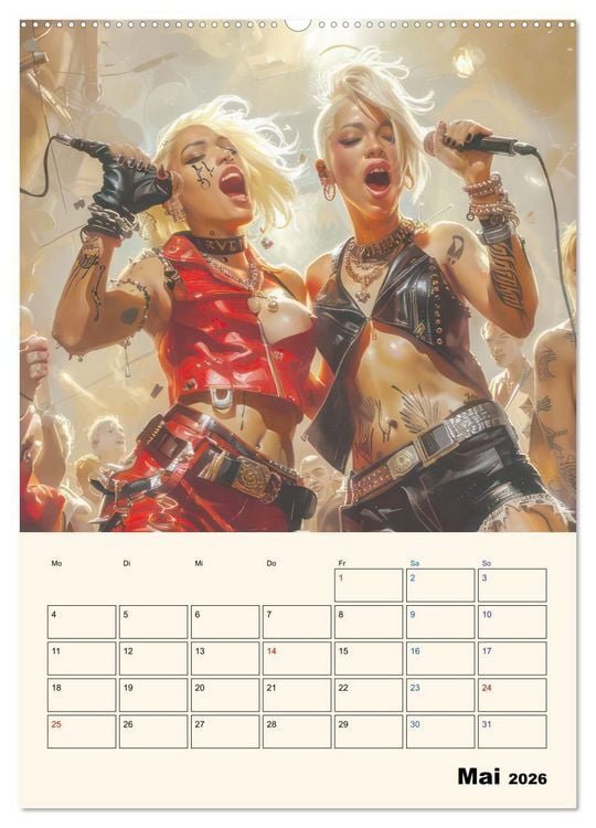 Produktbild: Punkerg&ouml;ren - In Aktion (Wandkalender 2026 DIN A2 hoch), CALVENDO Monatskalender