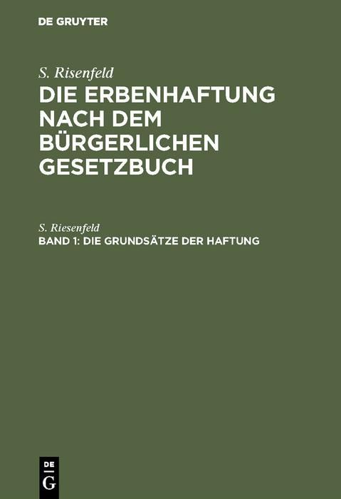 Produktbild: Die Grunds&auml;tze der Haftung