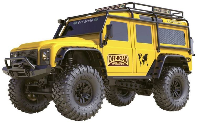 Produktbild: Amewi Dirt Climbing SUV Safari Brushed 1:10 RC Modellauto Elektro Crawler Allradantrieb (4WD) RtR 2,4 GHz Inkl. Akku und Ladeger&auml;t, mit Lichteffekt,