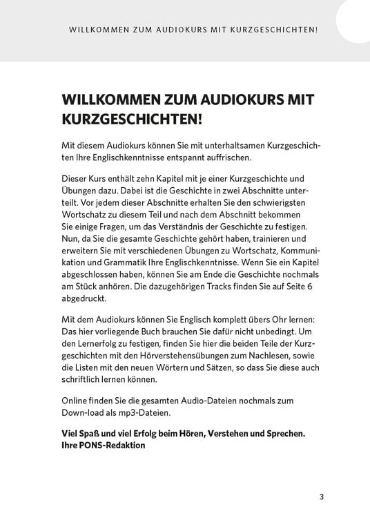 Produktbild: PONS Englisch lernen mit Kurzgeschichten
